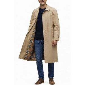 Vintage Burberry Camden Trench Coat Nova Check Lining